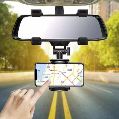 Support smartphone réglable pour rétroviseur de voiture 360 degrés - تنزوت