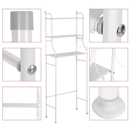 support de rangement en acier inoxydable pour salle de bain WC تنزوت