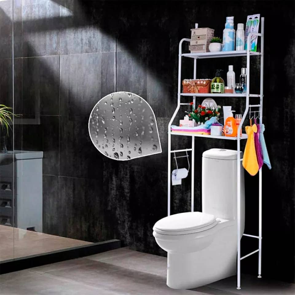 support de rangement en acier inoxydable pour salle de bain WC تنزوت