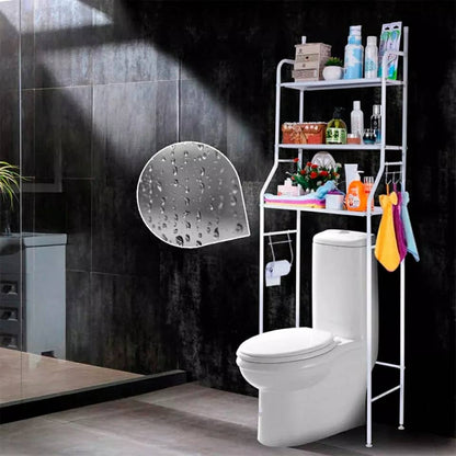 support de rangement en acier inoxydable pour salle de bain WC تنزوت