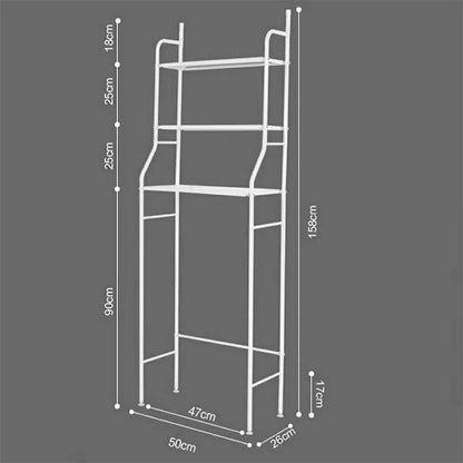 support de rangement en acier inoxydable pour salle de bain WC تنزوت