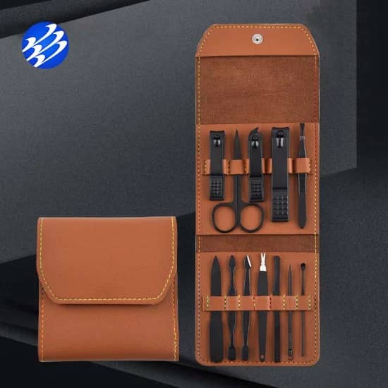 Ensemble de 12 pcs coupe-ongles professionnel en acier inoxydable تنزوت