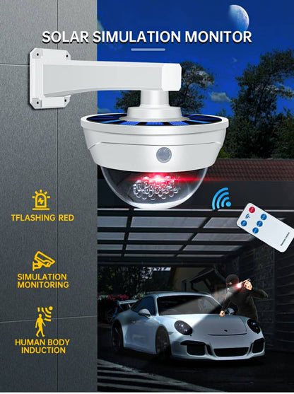 Lampe de Surveillance extérieure solaire Anti-vol, capteur de mouvement PIR à Induction humaine - تنزوت