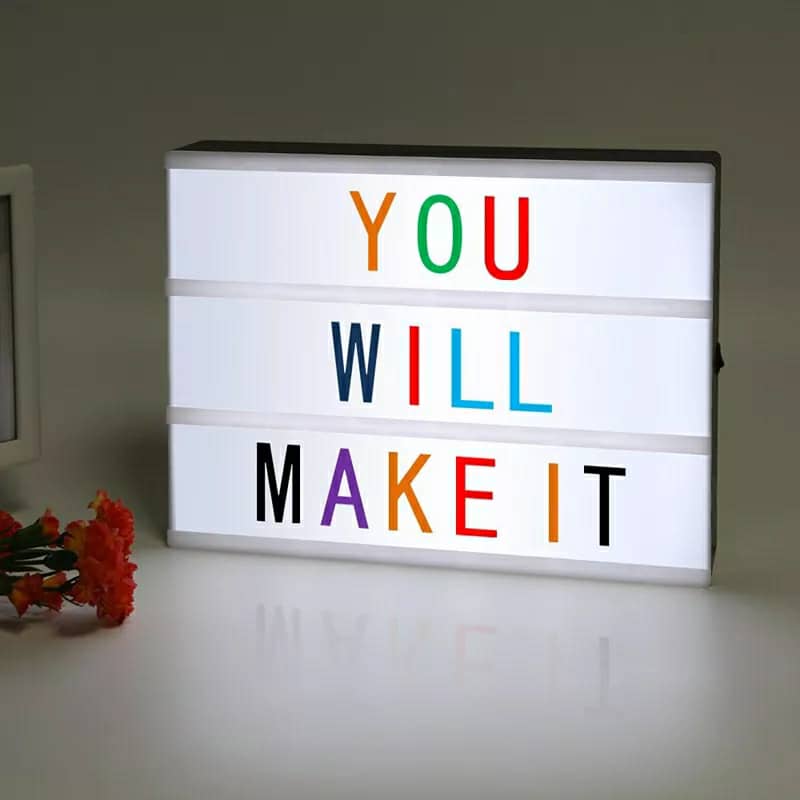 Light box led message - Coloré - تنزوت