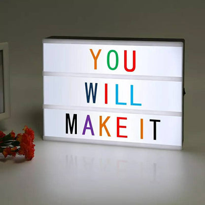 Light box led message - Coloré - تنزوت