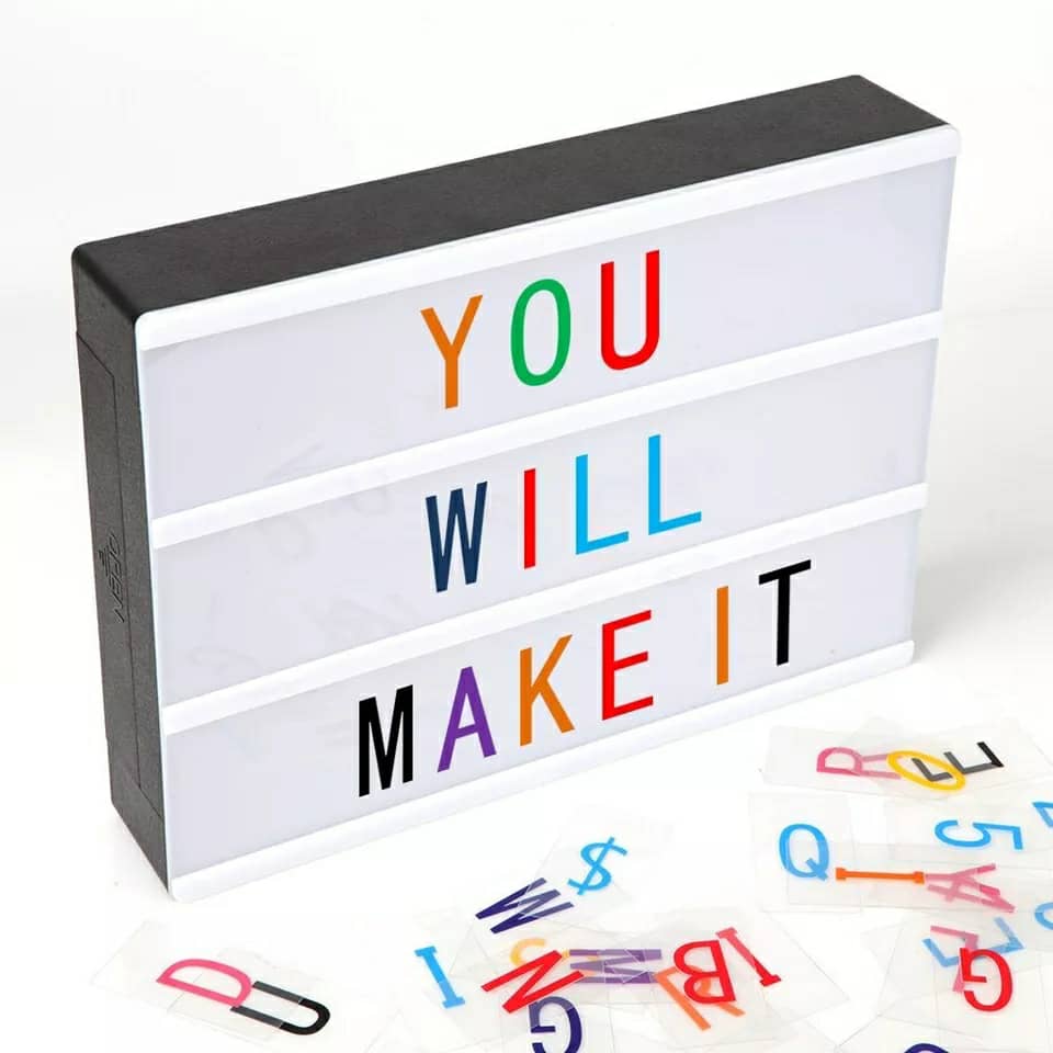 Light box led message - Coloré - تنزوت