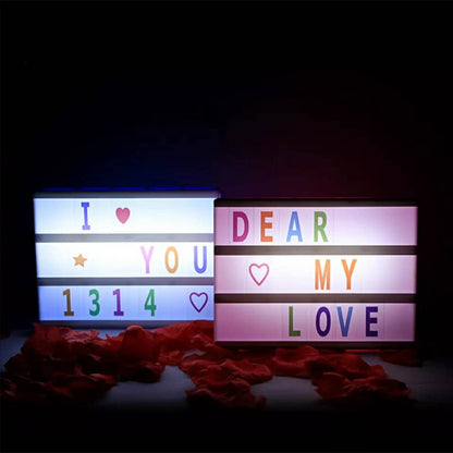 Light box led message - Coloré - تنزوت