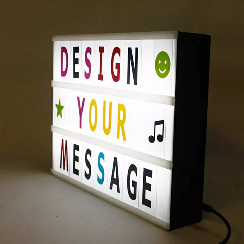 Light box led message - Coloré - تنزوت