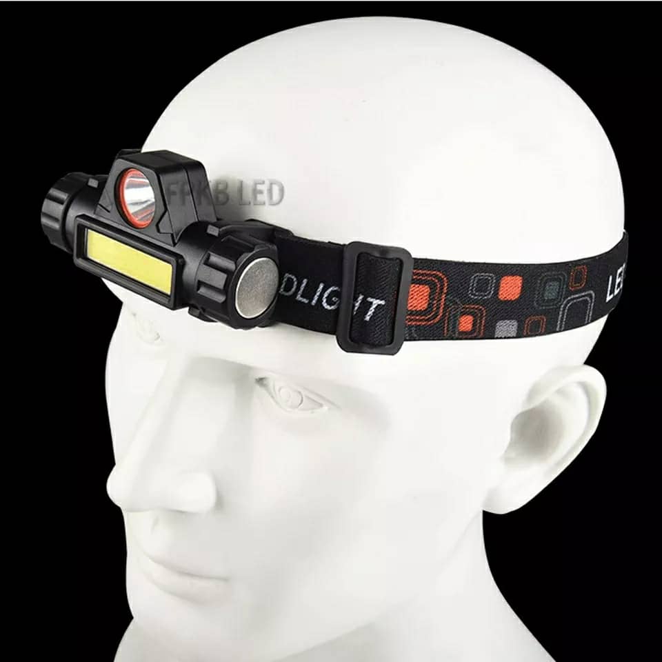 Lampe frontale à Led Portable imperméable Rechargeable USB تنزوت