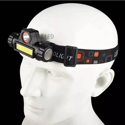 Lampe frontale à Led Portable imperméable Rechargeable USB تنزوت
