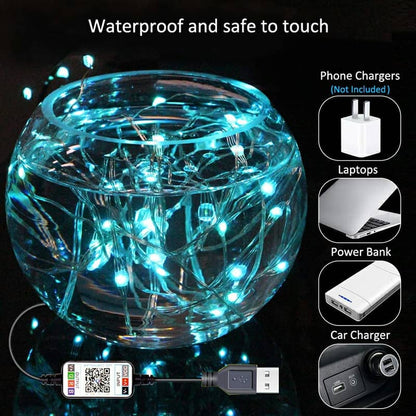 Led Strip lumineuse intelligente 5M USB Bluetooth pour décoration - تنزوت