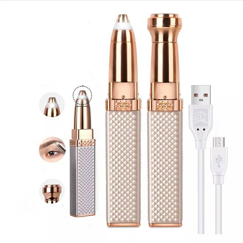 Facial Hair Remover 2 in 1 Eyebrow Trimmer تنزوت