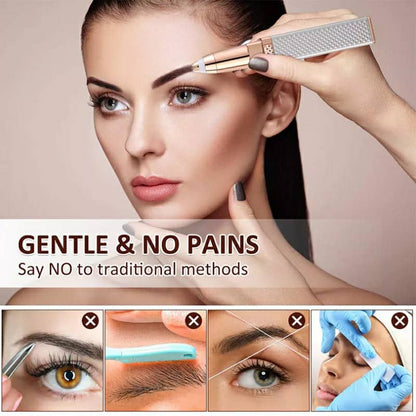 Facial Hair Remover 2 in 1 Eyebrow Trimmer تنزوت