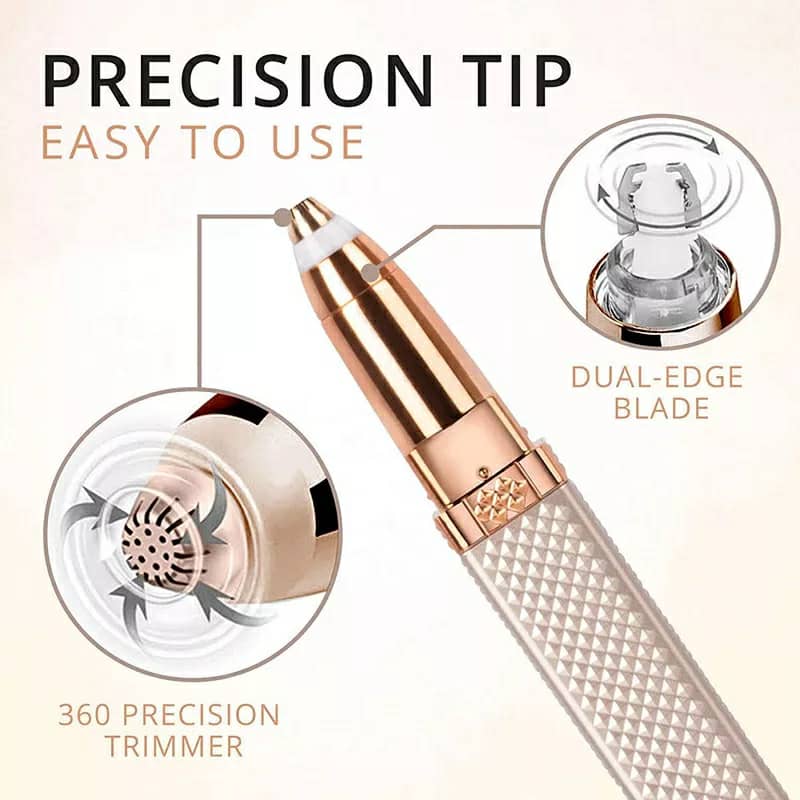 Facial Hair Remover 2 in 1 Eyebrow Trimmer تنزوت