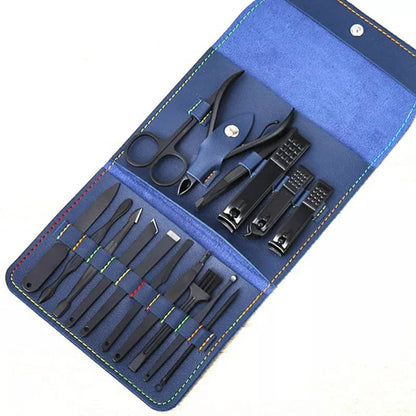 Ensembles 16 pcs de coupe-ongles professionnels en acier inoxydable تنزوت