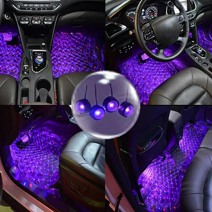 Car atmosphere Lumière RGB 4en1 USB 12V - تنزوت