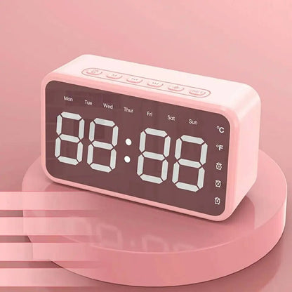 Réveil intelligente sans fil Bluetooth haut-parleur LED FM,AUX ,TF - تنزوت
