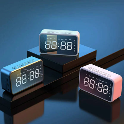Réveil intelligente sans fil Bluetooth haut-parleur LED FM,AUX ,TF - تنزوت