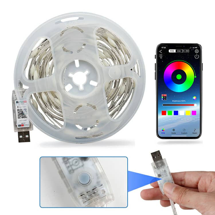 App Smart LED RGB 10m Bluetooth/Musique Contrôle IP 65 étanche - تنزوت