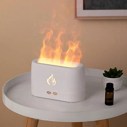 Flame Diffuseur d'huile essentielle et d'arôme pour aromathérapie - تنزوت