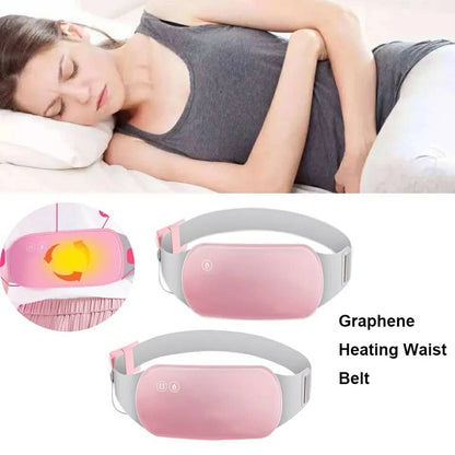 Ceinture Vibromasseur chauffant pour les douleurs menstruelles حزام هزاز ساخن لتسكين آلام الدورة الشهرية تنزوت