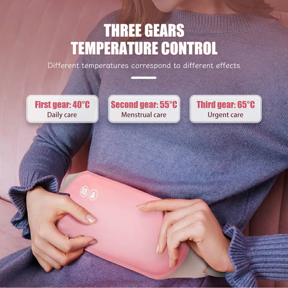 Ceinture Vibromasseur chauffant pour les douleurs menstruelles حزام هزاز ساخن لتسكين آلام الدورة الشهرية تنزوت