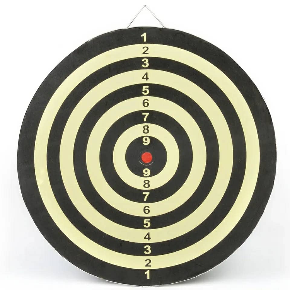 Jeu de fléchettes de cible 30 cm ( 6 fléches ) تنزوت