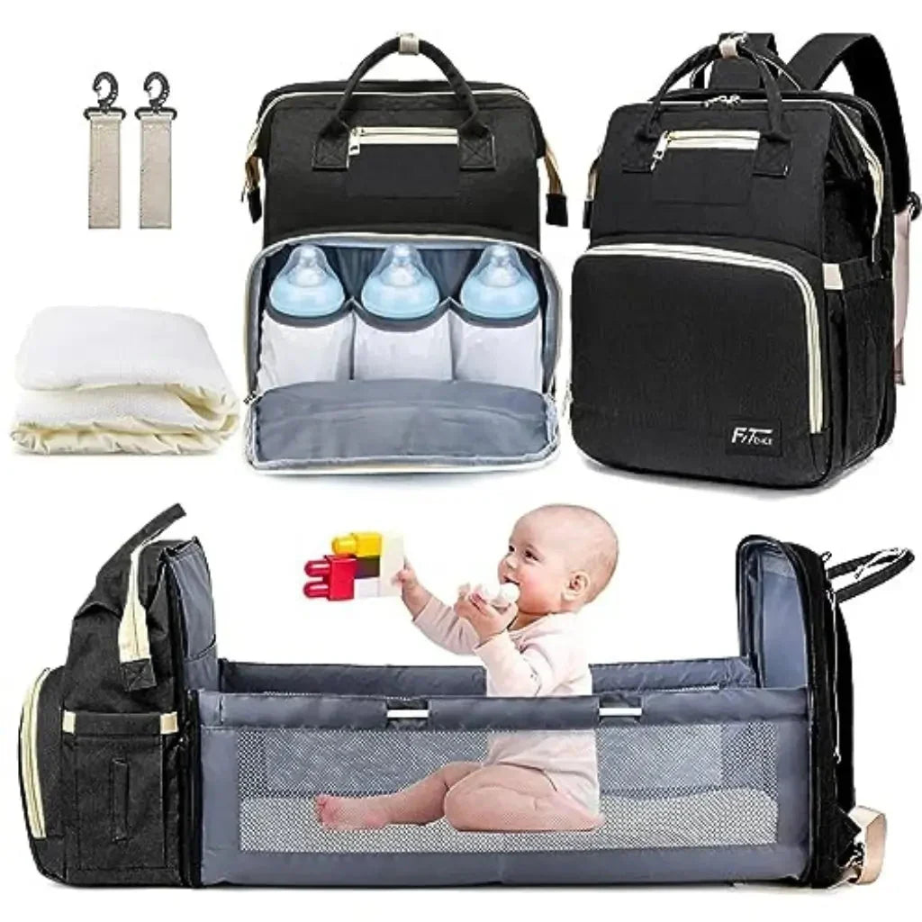 Sac à dos et landau pour bébé pliable 3in1 تنزوت