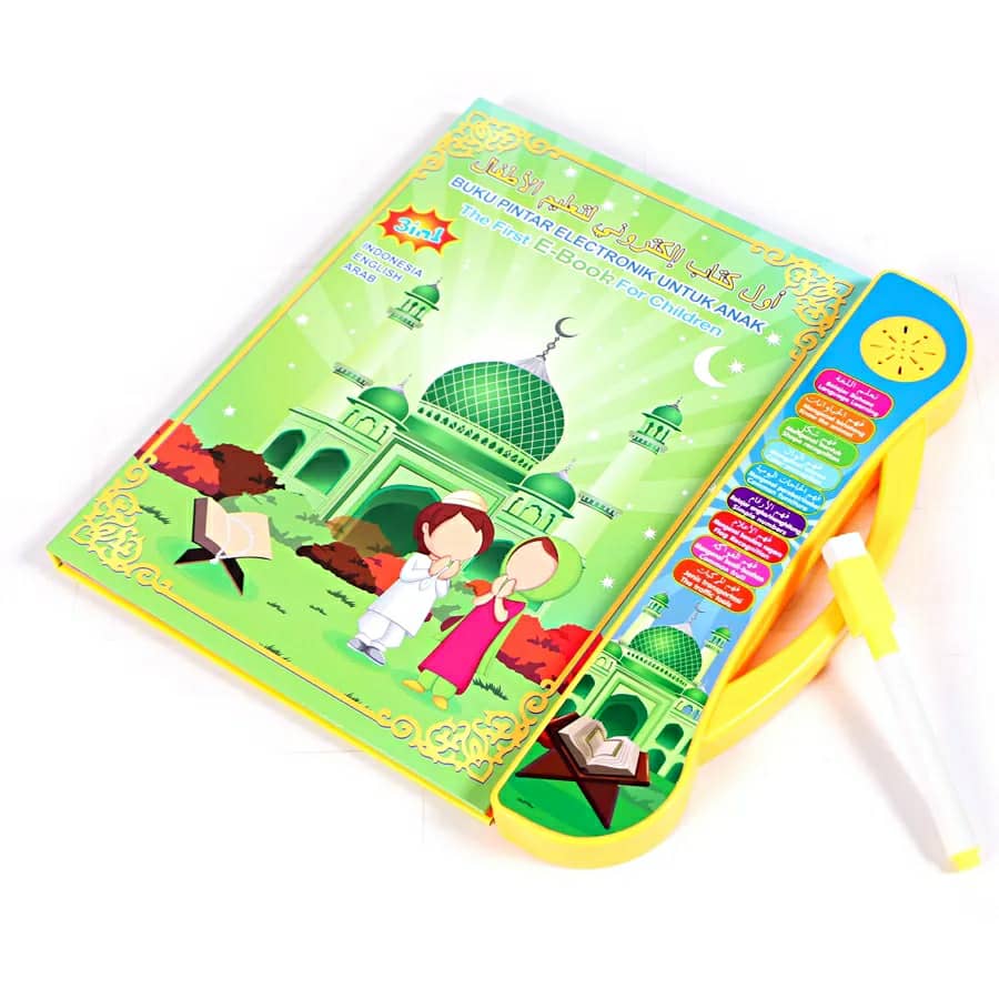 أول كتاب اليكتروني لتعليم الأطفال Livre d'apprentissage audio électronique 3in1 multifonctionnel Tactile 4 ans + تنزوت