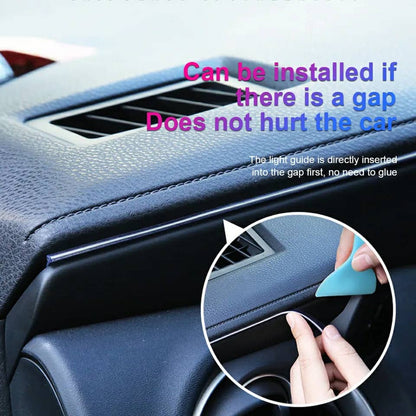 Bande lumineuse Fibre optique Led fluo RGB USB pour intérieur de voiture - تنزوت