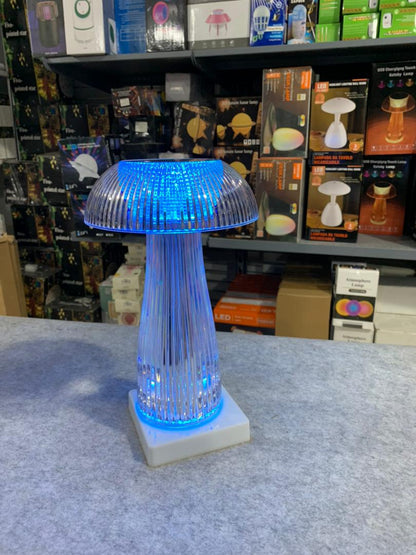 Veilleuses transparentes avec télécommande tactile en forme de champignon تنزوت
