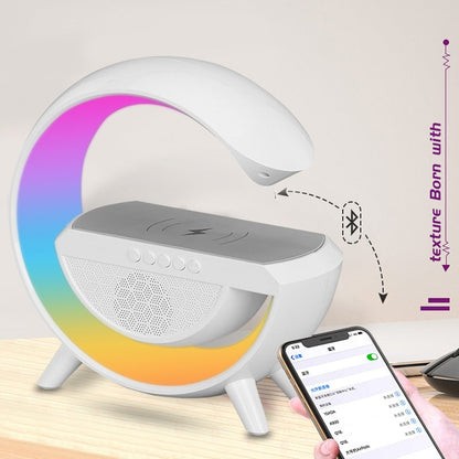 Lampe De Chevet RGB intelligente type Big G Wireless Charger / Speaker Bluetooth 5.2 HM-3201 | YN-2209 - تنزوت