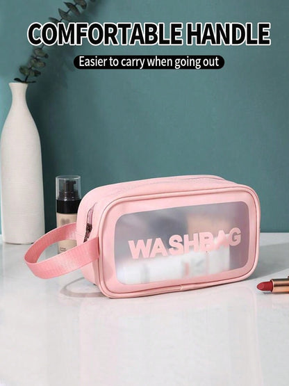 Trousse de Douche Wash-bag transparent, étanche تنزوت