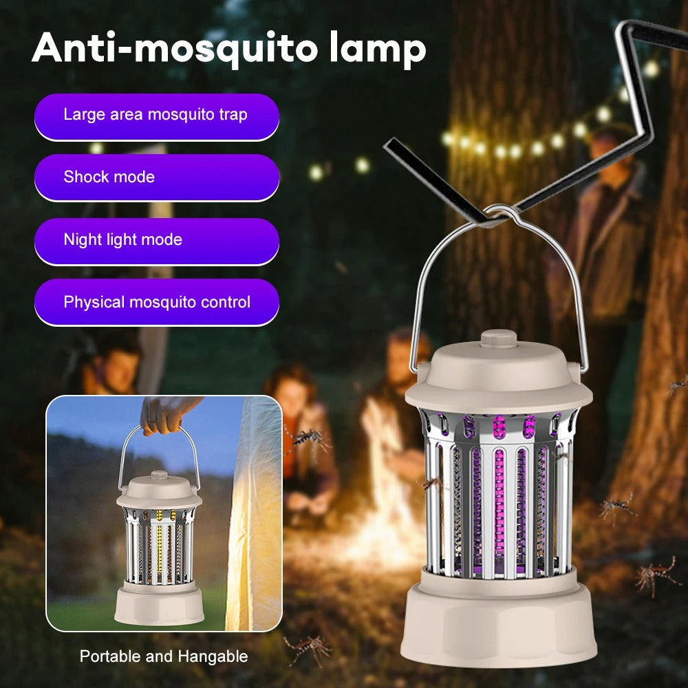 lanterne anti-moustique et lamp de camping 2in1 lumière 62 UV rechargeble تنزوت