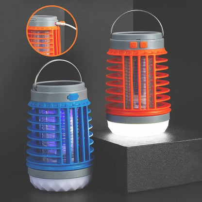 Lampe anti-moustique 3en1 fonctionne à l'énergie solaire et alimentée par batterie rechargeable تنزوت