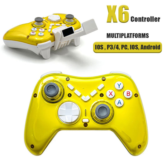 Manette de Jeu Sans Fil X6 Compatible P4,P3, Android, iOS, PC, Switch, TV Box – يد تحكم لاسلكية - تنزوت