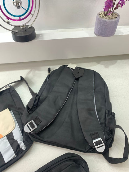 Ensemble de sacs d’école Kawai pour adolescents 3Pcs Ours Noir – محفظة 3 قطع كاواي أسود تنزوت