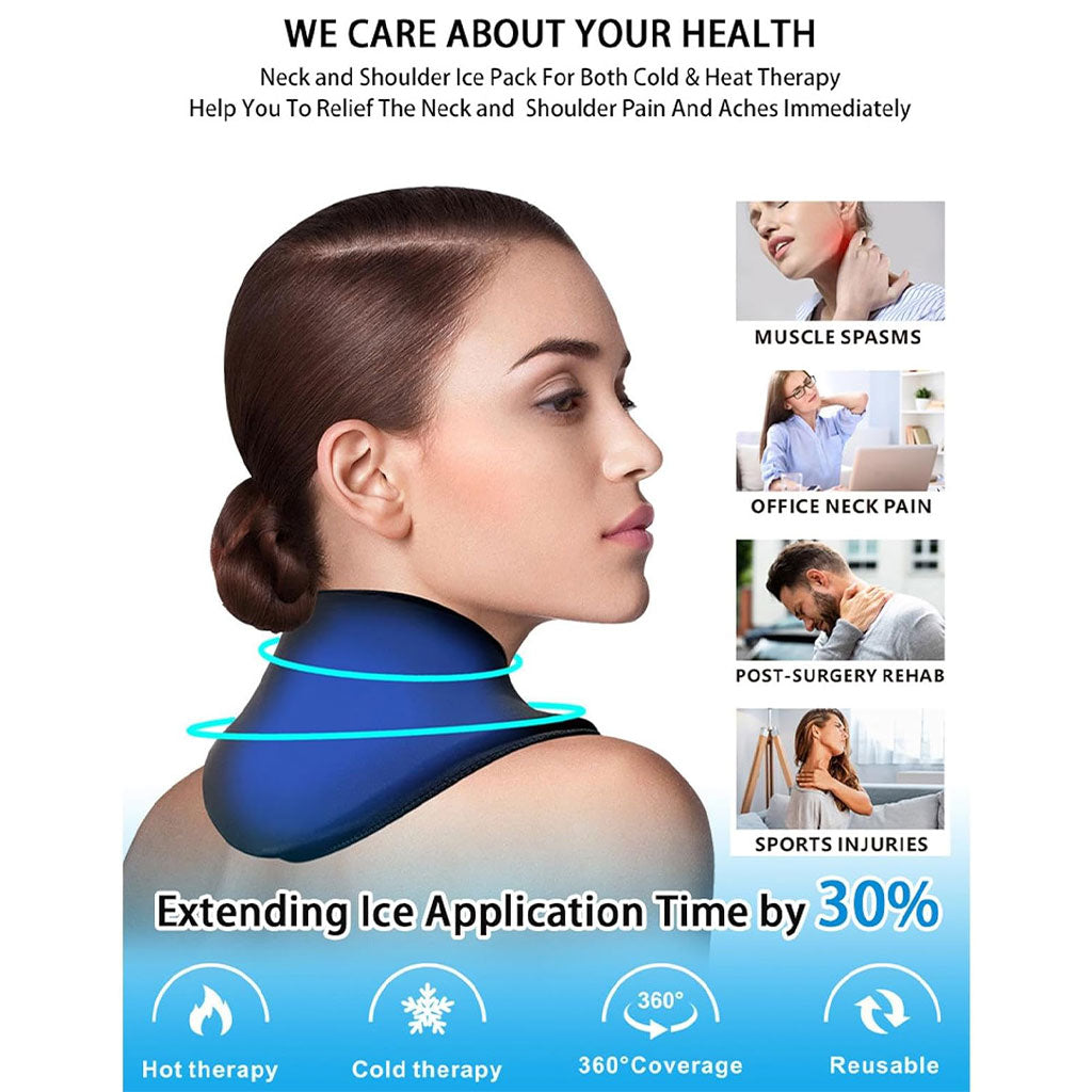 Pack de Glace Cervical Chaud et Froid en Gel Réutilisable pour Soulager les Douleurs - تنزوت