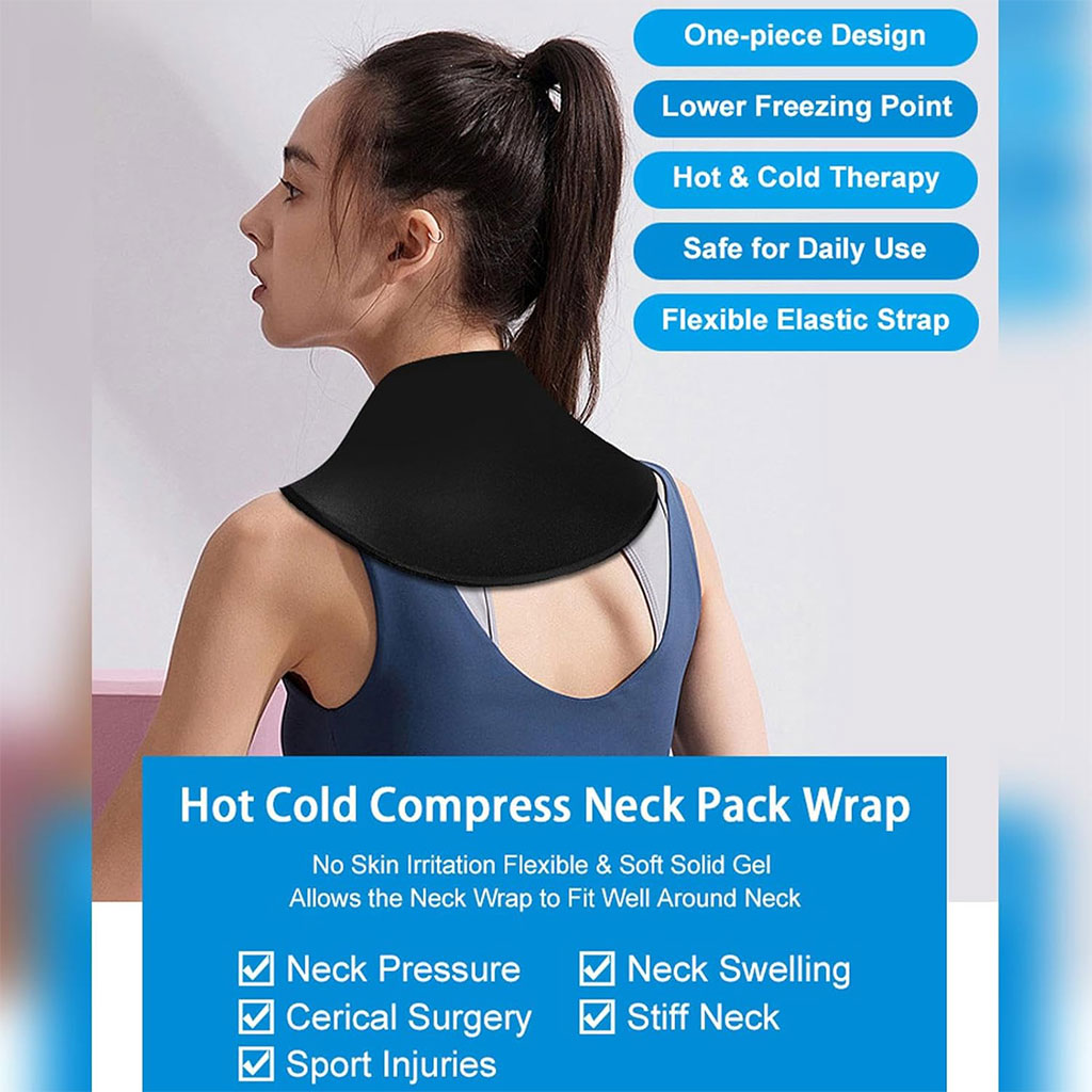 Pack de Glace Cervical Chaud et Froid en Gel Réutilisable pour Soulager les Douleurs - تنزوت