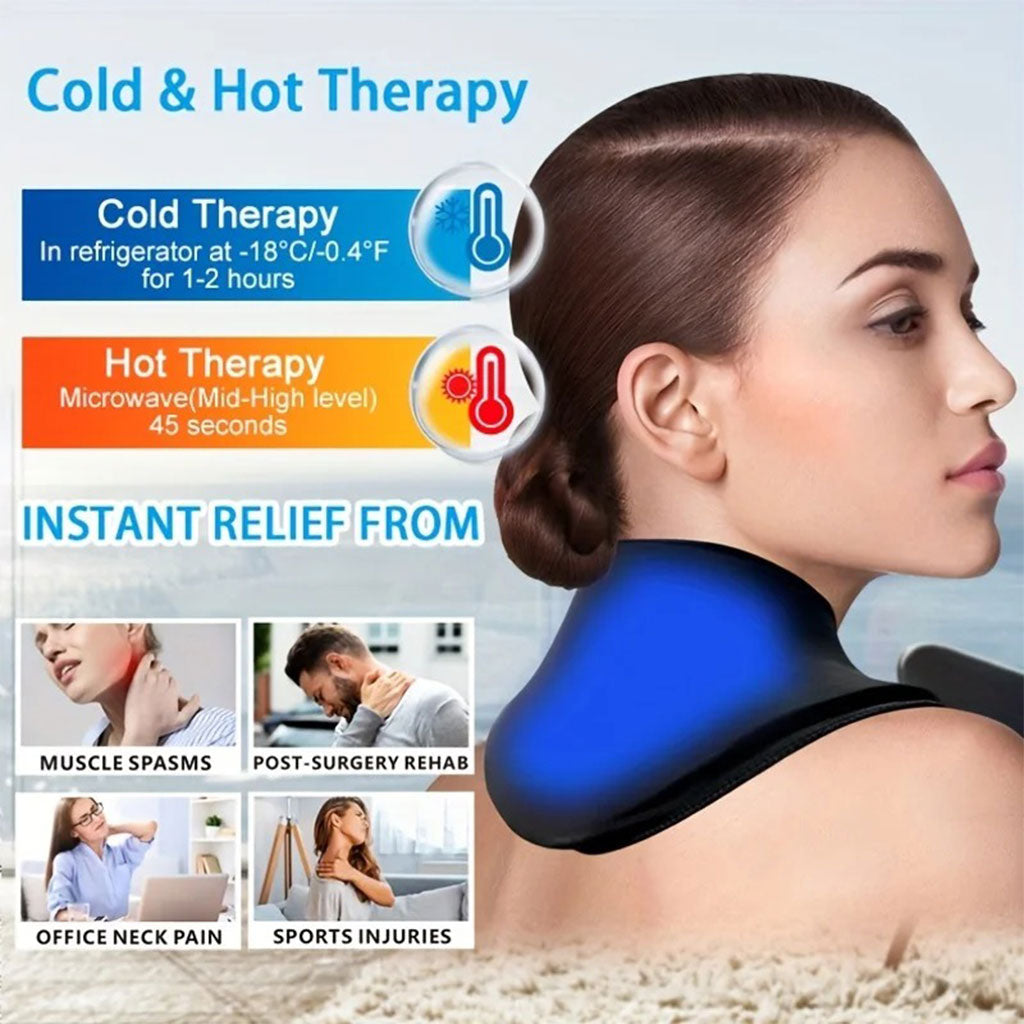 Pack de Glace Cervical Chaud et Froid en Gel Réutilisable pour Soulager les Douleurs - تنزوت