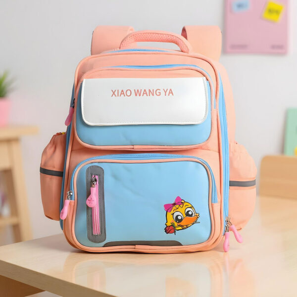 Sac à Dos Scolaire Orthopédique pour Enfants Xiao Wang Ya Rose- محفظة مدرسية للأطفال وردي تنزوت
