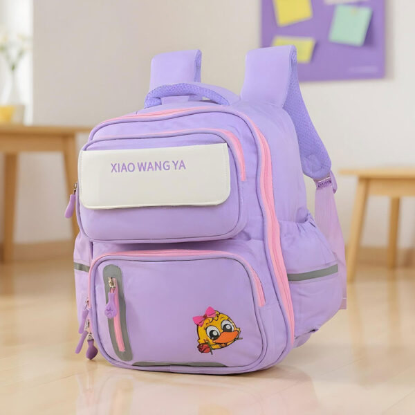 Sac à Dos Scolaire Orthopédique pour Enfants Xiao Wang Ya Mauve – محفظة مدرسية للأطفال بنفسجي تنزوت