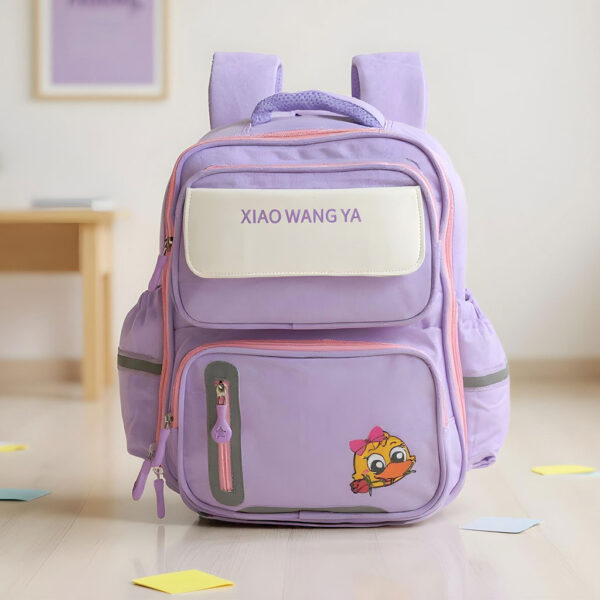 Sac à Dos Scolaire Orthopédique pour Enfants Xiao Wang Ya Mauve – محفظة مدرسية للأطفال بنفسجي تنزوت