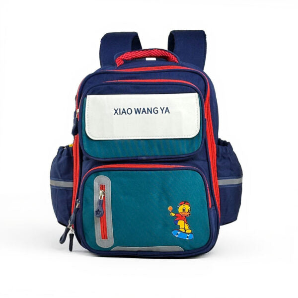 Sac à Dos Scolaire Orthopédique pour Enfants Xiao Wang Ya Bleu et Vert – محفظة مدرسية للأطفال أزرق وأخضر تنزوت