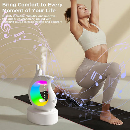Humidificateur antigravité et haut-parleur Bluetooth RGB en forme de goutte d’eau – معطر جو ومكبر صوت تنزوت