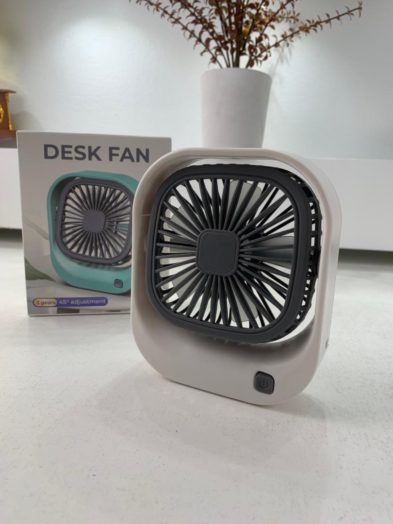 Mini ventilateur carré rechargeable par USB – مروحة مكتب قابلة للشحن تنزوت