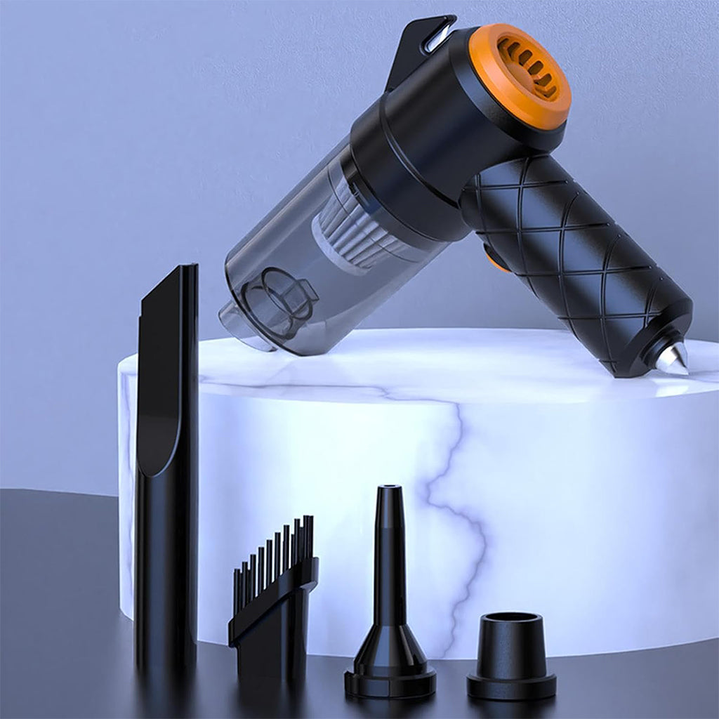Aspirateur et souffleur 2en1 rechargeable par USB Compact et puissant – مكنسة كهربائية يدوية - تنزوت