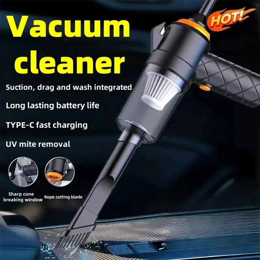 Aspirateur et souffleur 2en1 rechargeable par USB Compact et puissant – مكنسة كهربائية يدوية - تنزوت