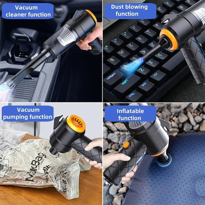 Aspirateur et souffleur 2en1 rechargeable par USB Compact et puissant – مكنسة كهربائية يدوية - تنزوت