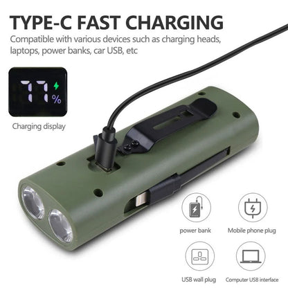 Éclairage de Vélo avant à LED et Power Bank 3000mAH – مصباح وبنك طاقة للدراجات الهوائية تنزوت